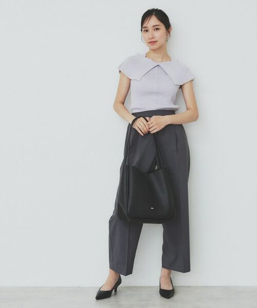 index / インデックス ニット・セーター | 前後2wayオフショルビッグカラーニット【洗濯機洗い可/抗ピル】 | 詳細14