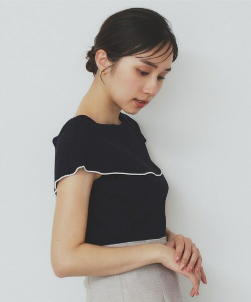 index / インデックス ニット・セーター | 前後2wayオフショルビッグカラーニット【洗濯機洗い可/抗ピル】 | 詳細19