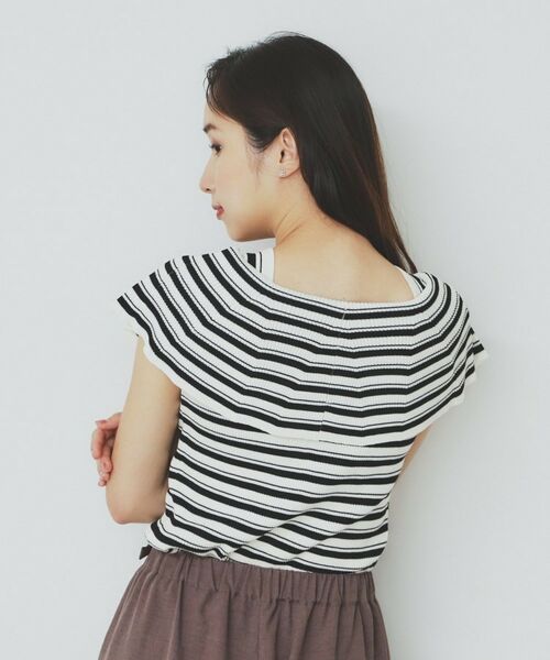 index / インデックス ニット・セーター | 前後2wayオフショルビッグカラーニット【洗濯機洗い可/抗ピル】 | 詳細2