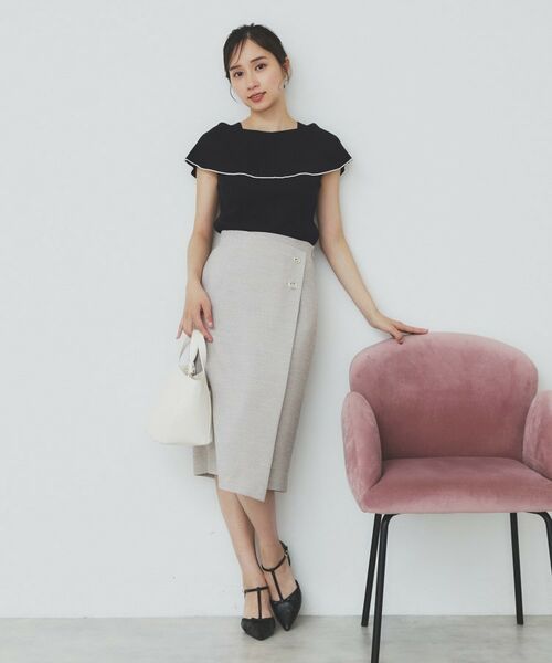 index / インデックス ニット・セーター | 前後2wayオフショルビッグカラーニット【洗濯機洗い可/抗ピル】 | 詳細20