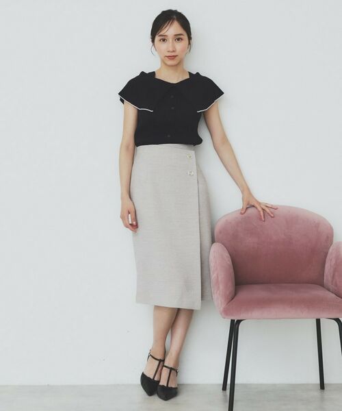 index / インデックス ニット・セーター | 前後2wayオフショルビッグカラーニット【洗濯機洗い可/抗ピル】 | 詳細23