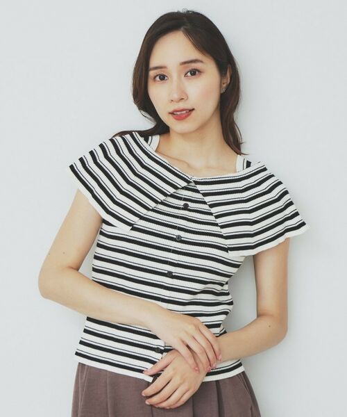 index / インデックス ニット・セーター | 前後2wayオフショルビッグカラーニット【洗濯機洗い可/抗ピル】 | 詳細25