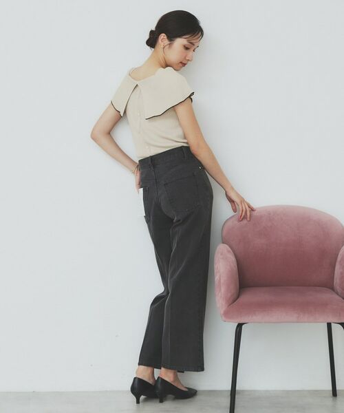 index / インデックス ニット・セーター | 前後2wayオフショルビッグカラーニット【洗濯機洗い可/抗ピル】 | 詳細9