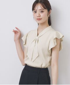 index / インデックス ニット・セーター | フレアスリーブボウタイニット【洗濯機洗い可/接触冷感/抗ピル】