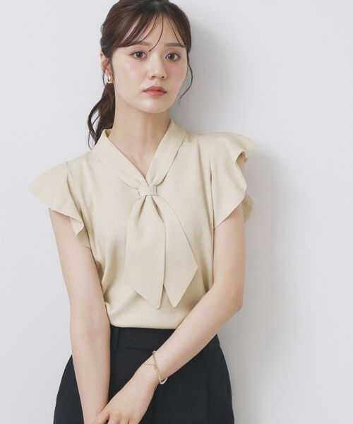 index / インデックス ニット・セーター | フレアスリーブボウタイニット【洗濯機洗い可/接触冷感/抗ピル】 | 詳細12