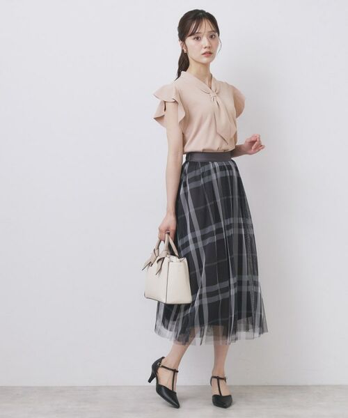 index / インデックス ニット・セーター | フレアスリーブボウタイニット【洗濯機洗い可/接触冷感/抗ピル】 | 詳細2