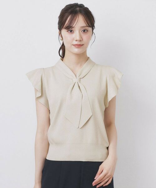 index / インデックス ニット・セーター | フレアスリーブボウタイニット【洗濯機洗い可/接触冷感/抗ピル】 | 詳細20