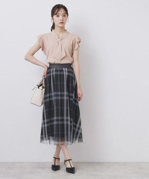 index / インデックス ニット・セーター | フレアスリーブボウタイニット【洗濯機洗い可/接触冷感/抗ピル】 | 詳細3