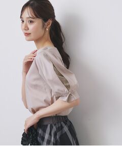 index / インデックス カットソー | レースドッキングスリーブトップス【洗濯機洗い可/UVケア】