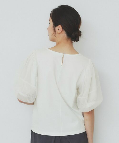 index / インデックス カットソー | チュールドッキングバルーントップス【洗濯機洗い可/接触冷感】 | 詳細15