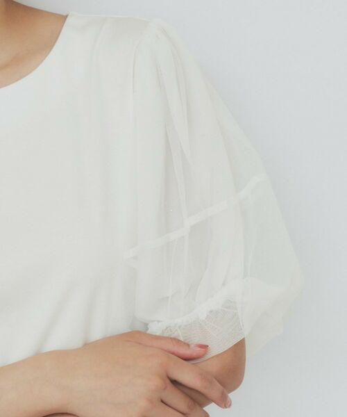 index / インデックス カットソー | チュールドッキングバルーントップス【洗濯機洗い可/接触冷感】 | 詳細17