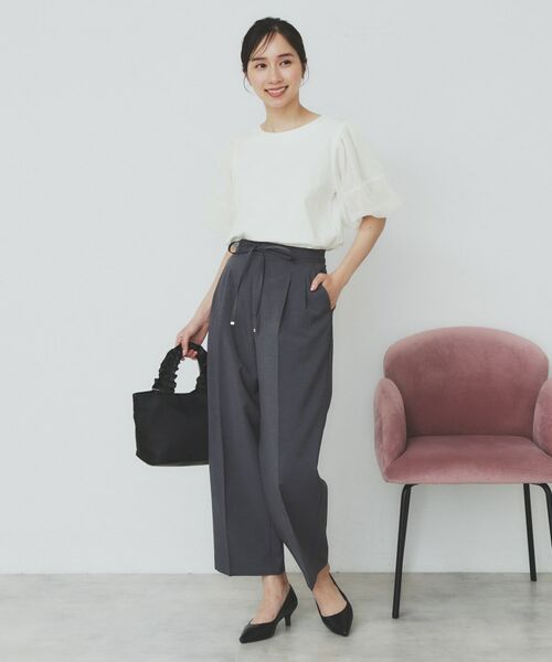 index / インデックス カットソー | チュールドッキングバルーントップス【洗濯機洗い可/接触冷感】 | 詳細2