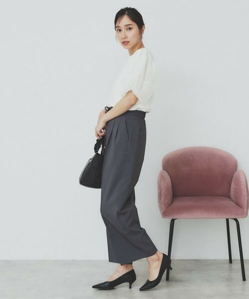 index / インデックス カットソー | チュールドッキングバルーントップス【洗濯機洗い可/接触冷感】 | 詳細3