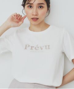 index / インデックス Tシャツ | スパンコール刺繍ロゴTシャツ【洗濯機洗い可/接触冷感/UVケア】