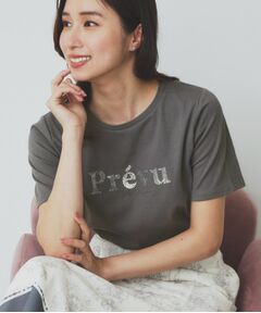 index / インデックス Tシャツ | スパンコール刺繍ロゴTシャツ【洗濯機洗い可/接触冷感/UVケア】