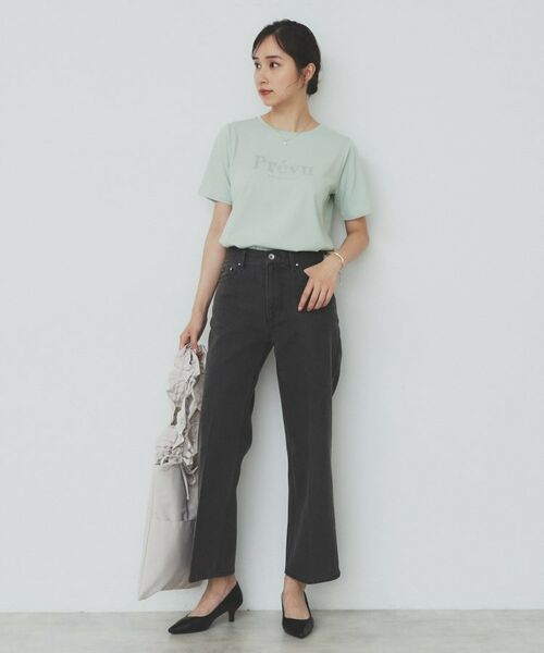 index / インデックス Tシャツ | スパンコール刺繍ロゴTシャツ【洗濯機洗い可/接触冷感/UVケア】 | 詳細11