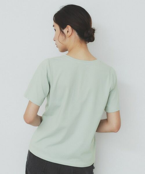 index / インデックス Tシャツ | スパンコール刺繍ロゴTシャツ【洗濯機洗い可/接触冷感/UVケア】 | 詳細15