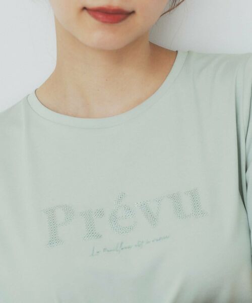 index / インデックス Tシャツ | スパンコール刺繍ロゴTシャツ【洗濯機洗い可/接触冷感/UVケア】 | 詳細16