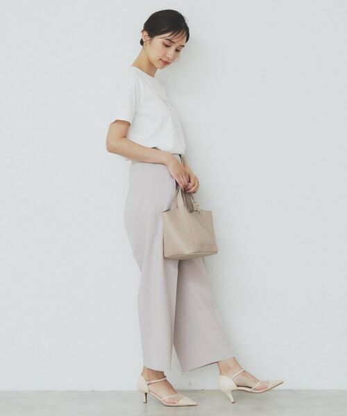 index / インデックス Tシャツ | スパンコール刺繍ロゴTシャツ【洗濯機洗い可/接触冷感/UVケア】 | 詳細3