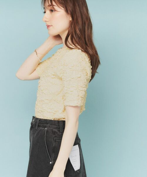 index / インデックス カットソー | ジャカードコンパクトトップス【洗濯機洗い可】 | 詳細11