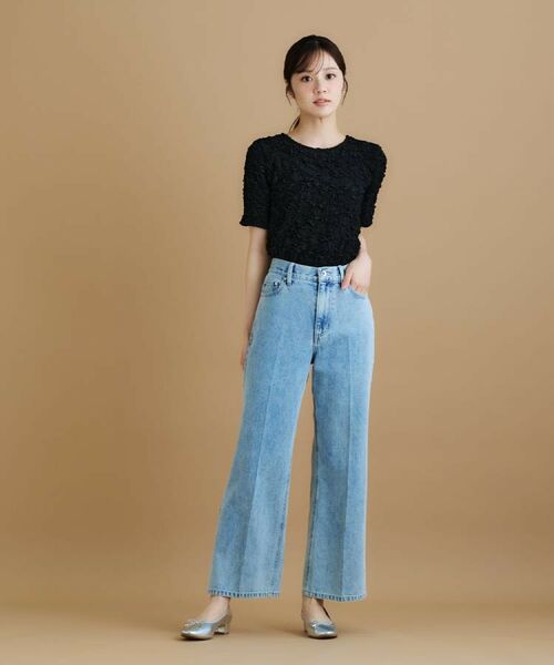 index / インデックス カットソー | ジャカードコンパクトトップス【洗濯機洗い可】 | 詳細9