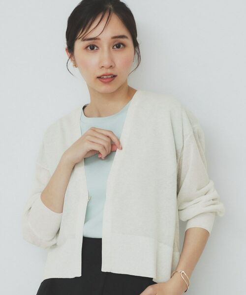 index / インデックス カーディガン・ボレロ | 《5色展開》コンパクトショートカーディガン【洗濯機洗い可】 | 詳細1