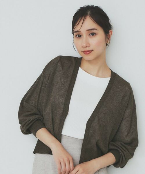 index / インデックス カーディガン・ボレロ | 《5色展開》コンパクトショートカーディガン【洗濯機洗い可】 | 詳細9
