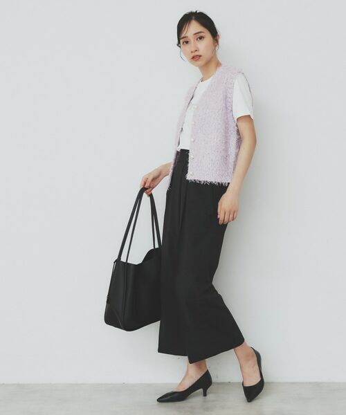 index / インデックス ベスト | 《Can Cam掲載》フリンジシャギーコンパクトベスト【洗濯機洗い可】 | 詳細12