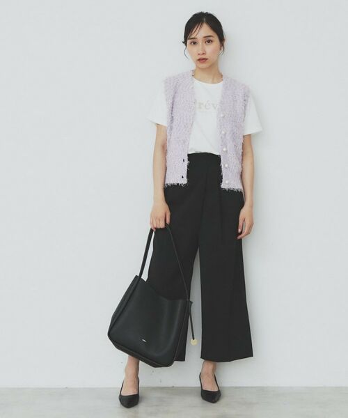 index / インデックス ベスト | 《Can Cam掲載》フリンジシャギーコンパクトベスト【洗濯機洗い可】 | 詳細13