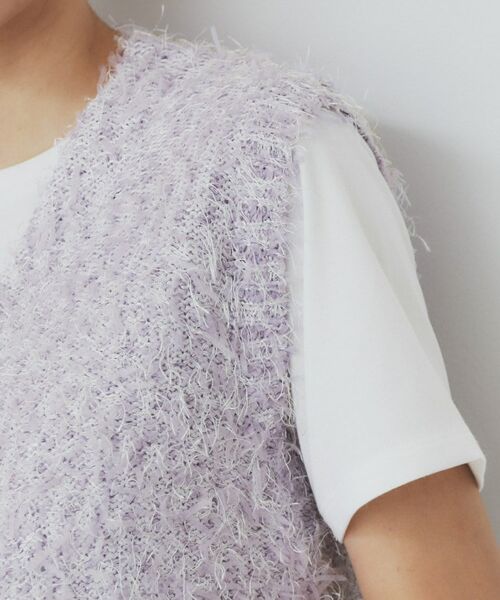 index / インデックス ベスト | 《Can Cam掲載》フリンジシャギーコンパクトベスト【洗濯機洗い可】 | 詳細19