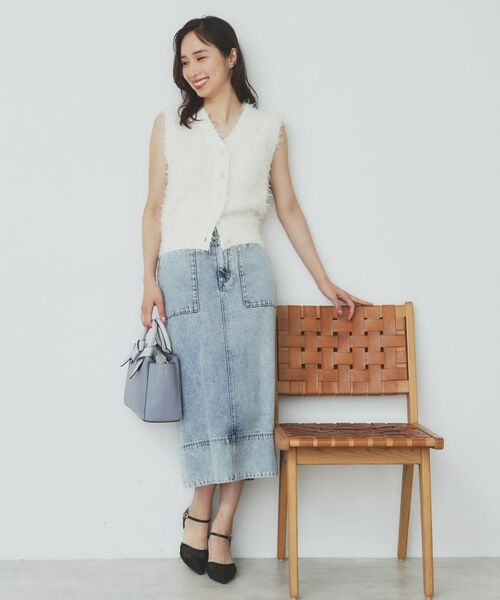 index / インデックス ベスト | 《Can Cam掲載》フリンジシャギーコンパクトベスト【洗濯機洗い可】 | 詳細2