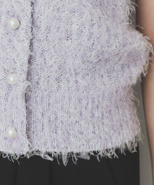 index / インデックス ベスト | 《Can Cam掲載》フリンジシャギーコンパクトベスト【洗濯機洗い可】 | 詳細21