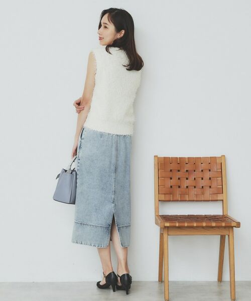 index / インデックス ベスト | 《Can Cam掲載》フリンジシャギーコンパクトベスト【洗濯機洗い可】 | 詳細3