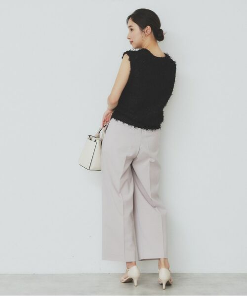 index / インデックス ベスト | 《Can Cam掲載》フリンジシャギーコンパクトベスト【洗濯機洗い可】 | 詳細7