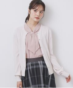 index / インデックス カーディガン・ボレロ | 《美人百花掲載》ビジュークルーネックカーディガン【洗濯機洗い可/UVケア/接触冷感/抗ピル】