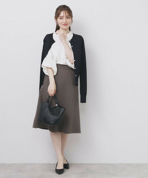 index / インデックス カーディガン・ボレロ | 《美人百花掲載》ビジュークルーネックカーディガン【洗濯機洗い可/UVケア/接触冷感/抗ピル】 | 詳細14