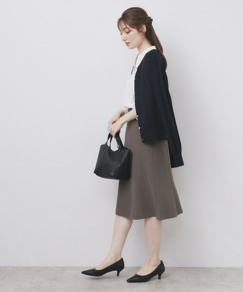 index / インデックス カーディガン・ボレロ | 《美人百花掲載》ビジュークルーネックカーディガン【洗濯機洗い可/UVケア/接触冷感/抗ピル】 | 詳細15