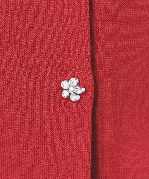 index / インデックス カーディガン・ボレロ | 《美人百花掲載》ビジュークルーネックカーディガン【洗濯機洗い可/UVケア/接触冷感/抗ピル】 | 詳細23