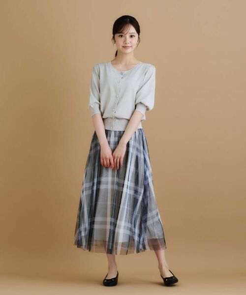 index / インデックス カーディガン・ボレロ | クルーネック半袖カーディガン【洗濯機洗い可/抗ピル/UVケア】 | 詳細13