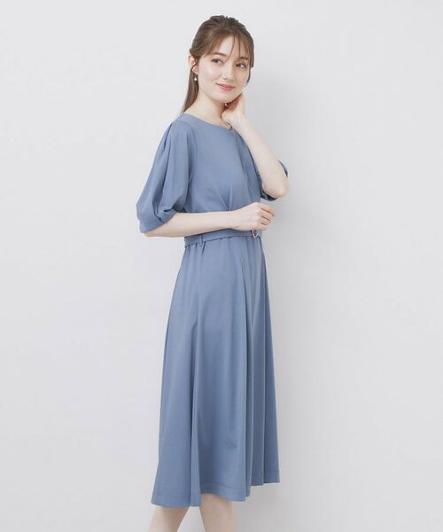 index / インデックス ミニ丈・ひざ丈ワンピース | ハートネックパフワンピース【洗濯機洗い可/UVケア/接触冷感】 | 詳細13