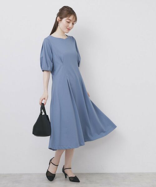 index / インデックス ミニ丈・ひざ丈ワンピース | ハートネックパフワンピース【洗濯機洗い可/UVケア/接触冷感】 | 詳細17