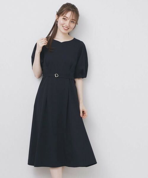 index / インデックス ミニ丈・ひざ丈ワンピース | ハートネックパフワンピース【洗濯機洗い可/UVケア/接触冷感】 | 詳細19