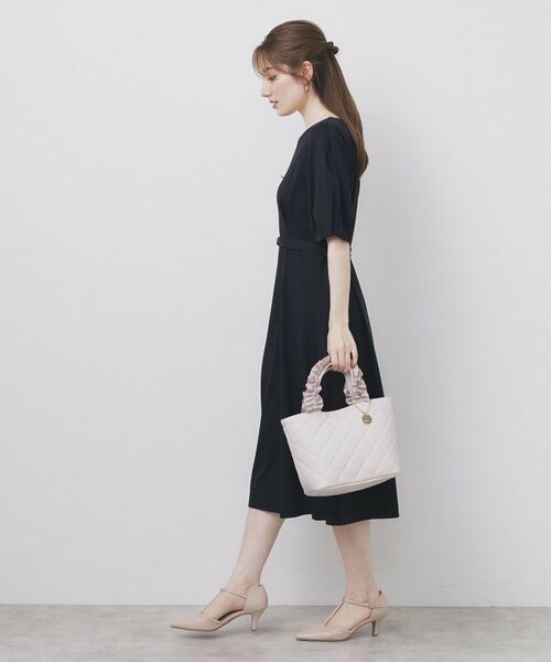 index / インデックス ミニ丈・ひざ丈ワンピース | ハートネックパフワンピース【洗濯機洗い可/UVケア/接触冷感】 | 詳細21