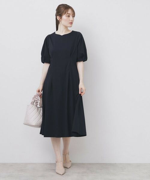 index / インデックス ミニ丈・ひざ丈ワンピース | ハートネックパフワンピース【洗濯機洗い可/UVケア/接触冷感】 | 詳細23