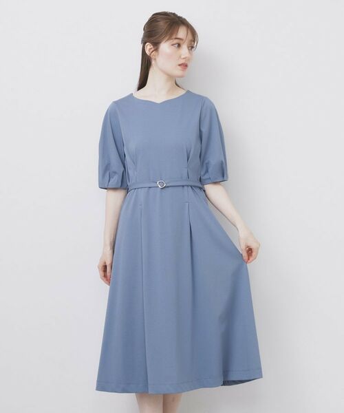 index / インデックス ミニ丈・ひざ丈ワンピース | ハートネックパフワンピース【洗濯機洗い可/UVケア/接触冷感】 | 詳細25