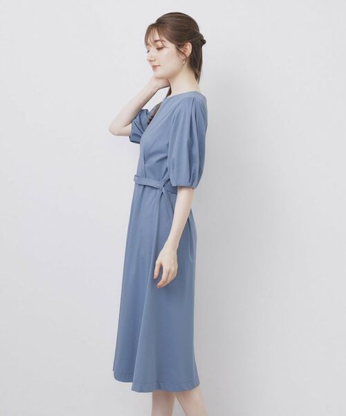 index / インデックス ミニ丈・ひざ丈ワンピース | ハートネックパフワンピース【洗濯機洗い可/UVケア/接触冷感】 | 詳細26