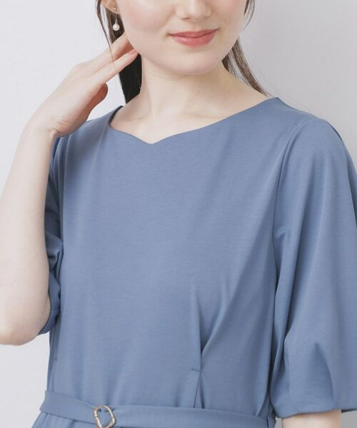 index / インデックス ミニ丈・ひざ丈ワンピース | ハートネックパフワンピース【洗濯機洗い可/UVケア/接触冷感】 | 詳細28