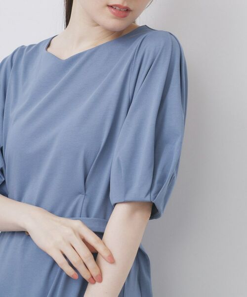 index / インデックス ミニ丈・ひざ丈ワンピース | ハートネックパフワンピース【洗濯機洗い可/UVケア/接触冷感】 | 詳細29