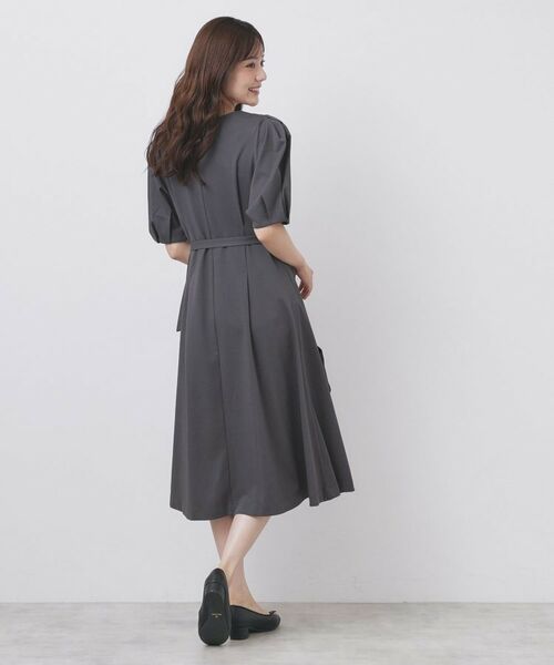 index / インデックス ミニ丈・ひざ丈ワンピース | ハートネックパフワンピース【洗濯機洗い可/UVケア/接触冷感】 | 詳細3