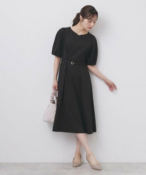 index / インデックス ミニ丈・ひざ丈ワンピース | ハートネックパフワンピース【洗濯機洗い可/UVケア/接触冷感】 | 詳細8